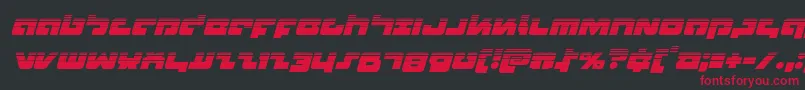 Boomstickhalfital Font – Red Fonts on Black Background