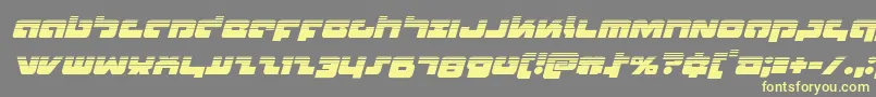 Шрифт Boomstickhalfital – жёлтые шрифты на сером фоне