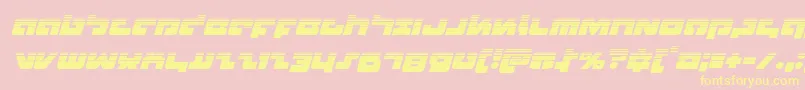 Boomstickhalfital Font – Yellow Fonts on Pink Background
