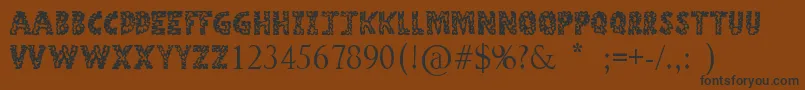 StoneAge Font – Black Fonts on Brown Background