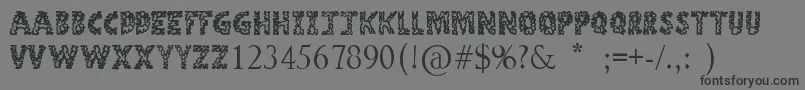 Шрифт StoneAge – чёрные шрифты на сером фоне