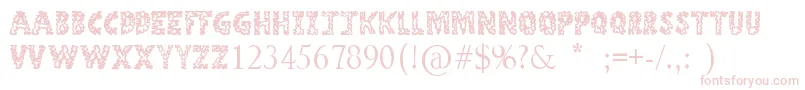 StoneAge Font – Pink Fonts on White Background