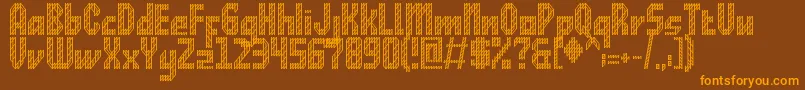 Шрифт RawDistrict – оранжевые шрифты на коричневом фоне