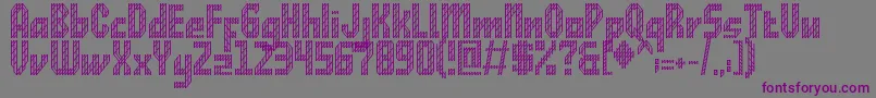 RawDistrict Font – Purple Fonts on Gray Background