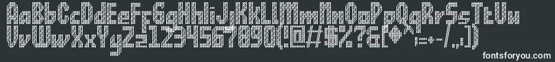 RawDistrict Font – White Fonts on Black Background