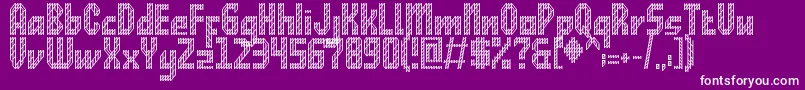 RawDistrict Font – White Fonts on Purple Background