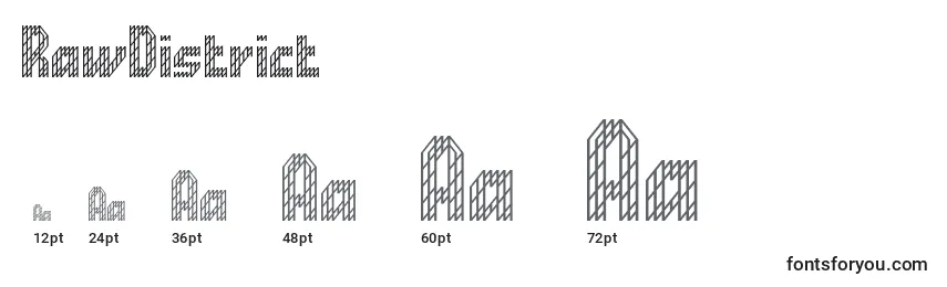 RawDistrict Font Sizes