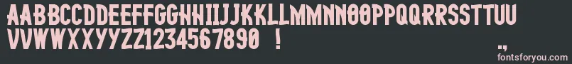 FingerlingTall Font – Pink Fonts on Black Background