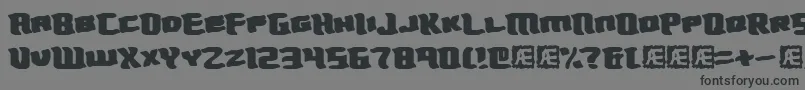 Turmoil Font – Black Fonts on Gray Background