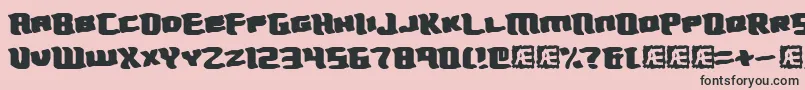 Turmoil Font – Black Fonts on Pink Background