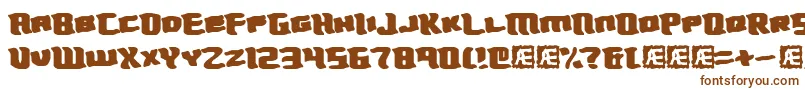 Turmoil Font – Brown Fonts on White Background