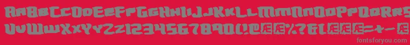 Turmoil Font – Gray Fonts on Red Background