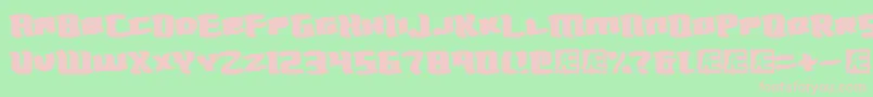 Turmoil Font – Pink Fonts on Green Background