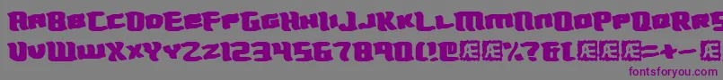 Turmoil Font – Purple Fonts on Gray Background