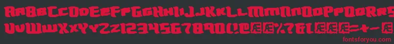 Turmoil Font – Red Fonts on Black Background