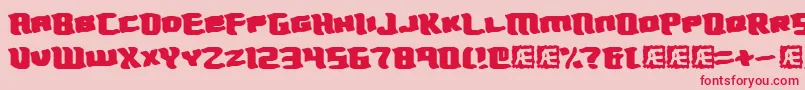 Turmoil Font – Red Fonts on Pink Background