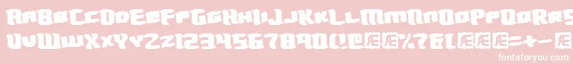 Turmoil Font – White Fonts on Pink Background