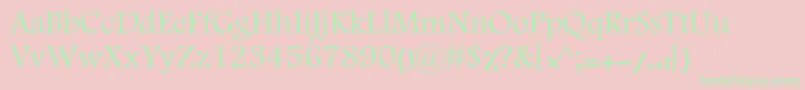 KHoma Font – Green Fonts on Pink Background