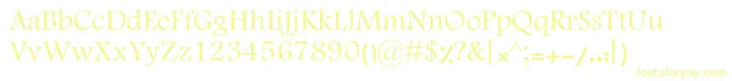 Шрифт KHoma – жёлтые шрифты