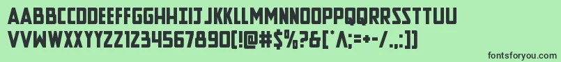 Newcomictitle Font – Black Fonts on Green Background