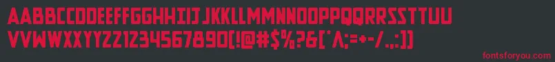 Newcomictitle Font – Red Fonts on Black Background