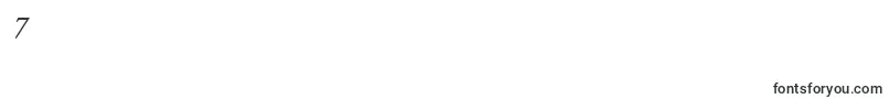 FourniermtstdItalic Font – Fonts for Digit 7