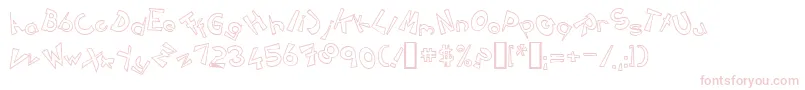 Circlinecrazyjumpedoutline Font – Pink Fonts