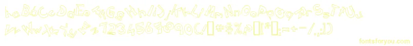 Circlinecrazyjumpedoutline Font – Yellow Fonts