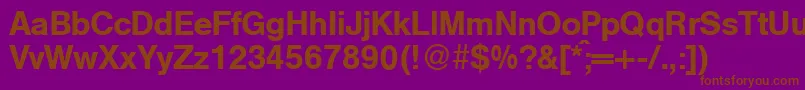 HelbameddbBold Font – Brown Fonts on Purple Background