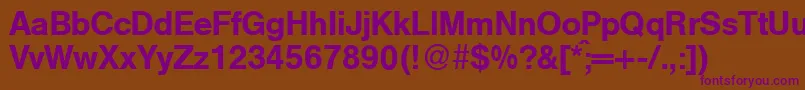 HelbameddbBold Font – Purple Fonts on Brown Background