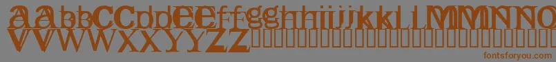 Englishgothic Font – Brown Fonts on Gray Background