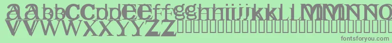 Englishgothic Font – Gray Fonts on Green Background