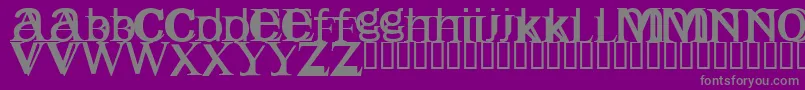 Englishgothic Font – Gray Fonts on Purple Background