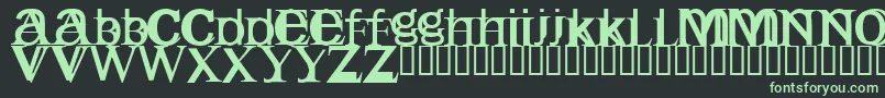 Englishgothic Font – Green Fonts on Black Background