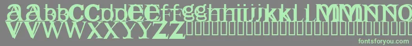 Englishgothic Font – Green Fonts on Gray Background