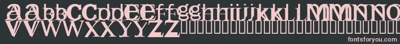 Englishgothic Font – Pink Fonts on Black Background