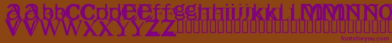 Englishgothic Font – Purple Fonts on Brown Background