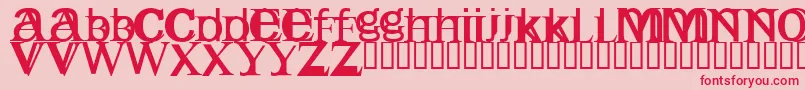 Englishgothic Font – Red Fonts on Pink Background