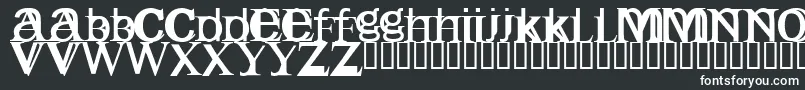 フォントEnglishgothic – 白い文字