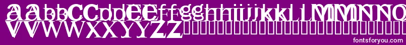 Englishgothic Font – White Fonts on Purple Background