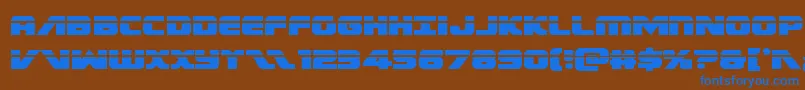 Federalescortlaser Font – Blue Fonts on Brown Background