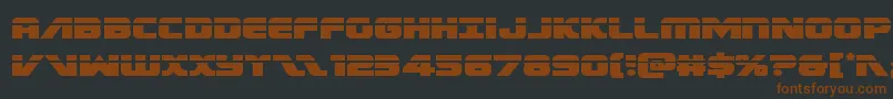 Federalescortlaser Font – Brown Fonts on Black Background
