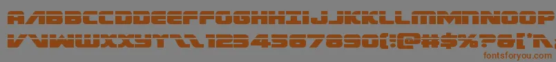 Federalescortlaser Font – Brown Fonts on Gray Background