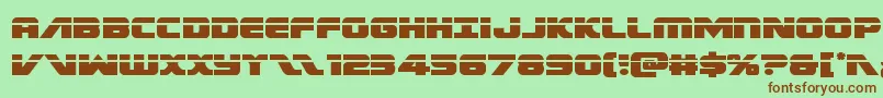 Federalescortlaser Font – Brown Fonts on Green Background