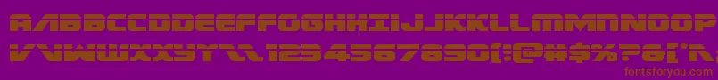 Federalescortlaser Font – Brown Fonts on Purple Background