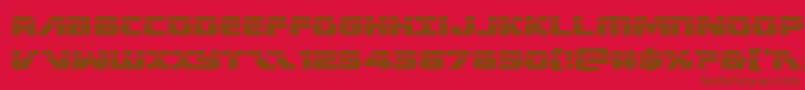 Police Federalescortlaser – polices brunes sur fond rouge