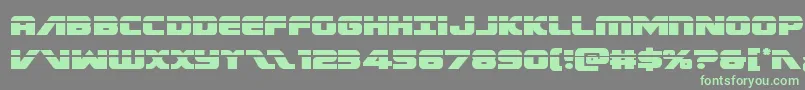 Federalescortlaser-Schriftart – Grüne Schriften auf grauem Hintergrund