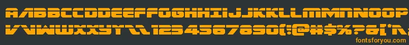 Federalescortlaser Font – Orange Fonts on Black Background