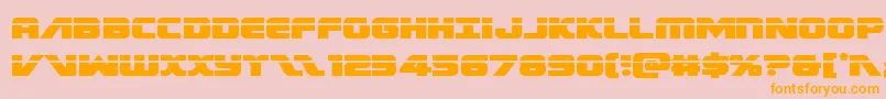 Federalescortlaser Font – Orange Fonts on Pink Background