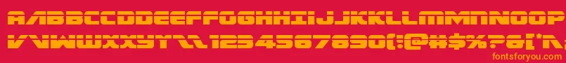 Federalescortlaser Font – Orange Fonts on Red Background